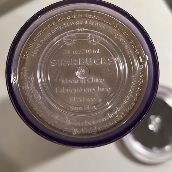 Starbucks 24 oz Cold Cup Gold Glitter - Picture 4 of 5